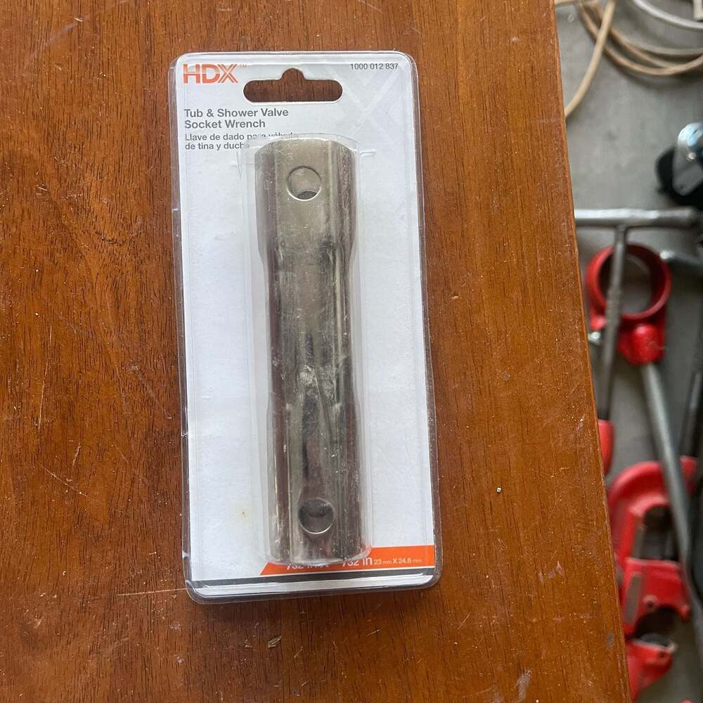 HDX Tub & Shower Valve Socket‎ Wrench - 23mm X 24.6mm, Chrome Finish